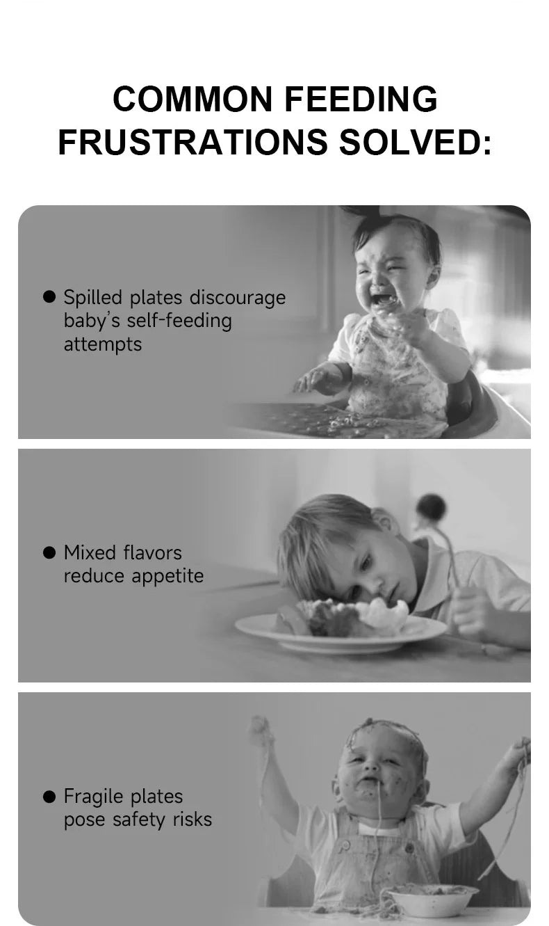 צלחת סיליקון עם ואקום לתינוקות – בטוחה וללא BPA