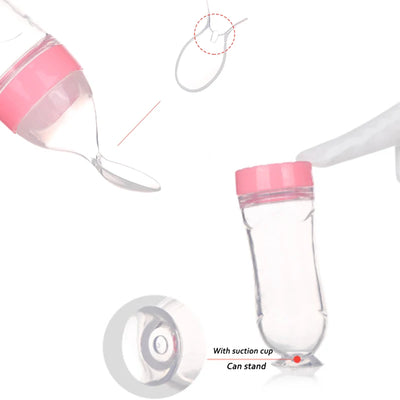 בקבוק חלב לתינוק עם פטמת סיליקון – אימון ותוספי תזונה