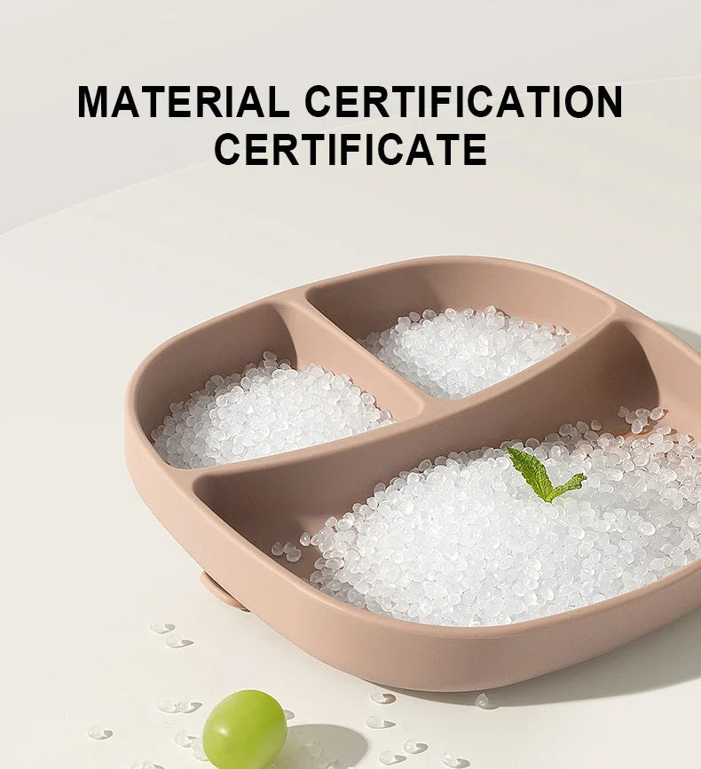 צלחת סיליקון עם ואקום לתינוקות – בטוחה וללא BPA