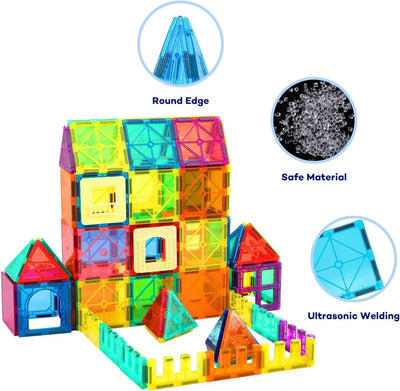 סט מגנטים לבנייה יצירתית לילדים – 70 חלקים