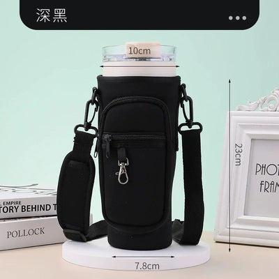 תיק נשיאה 40 אונקיות עם רצועת כתף מתכווננת וכיסים מרובים