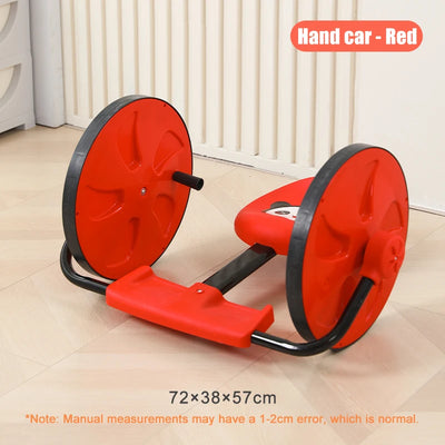 סט משחקי חוץ לילדים – קורקינט, עגלת יד וצעצועי ספורט תחושתיים