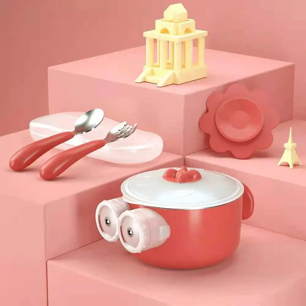 בקבוק תרמי מבודד לילדים עם פיה מסתובבת ומערכת אוורור