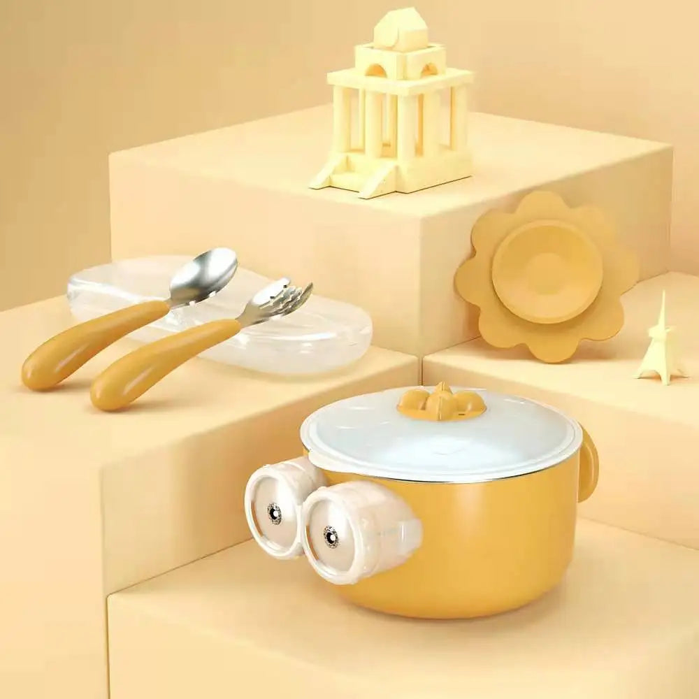 בקבוק תרמי מבודד לילדים עם פיה מסתובבת ומערכת אוורור